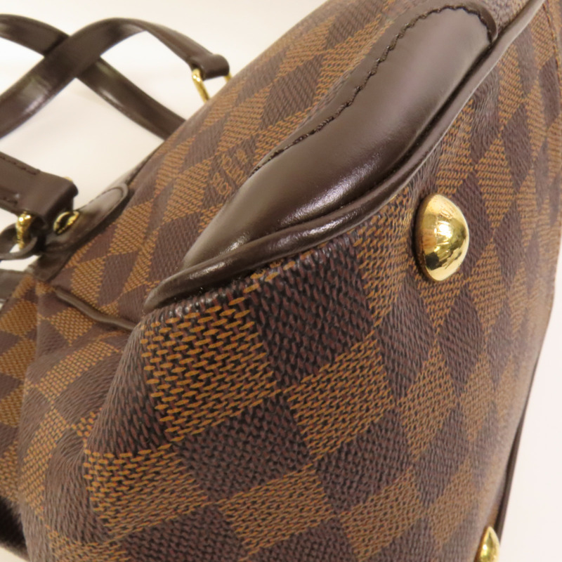 LOUIS VUITTON Damier Verona PM金扣手挽袋-15