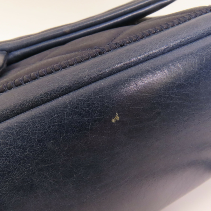 CHANEL 牛皮皮革Chain Sholder Bag銀扣肩背袋-14