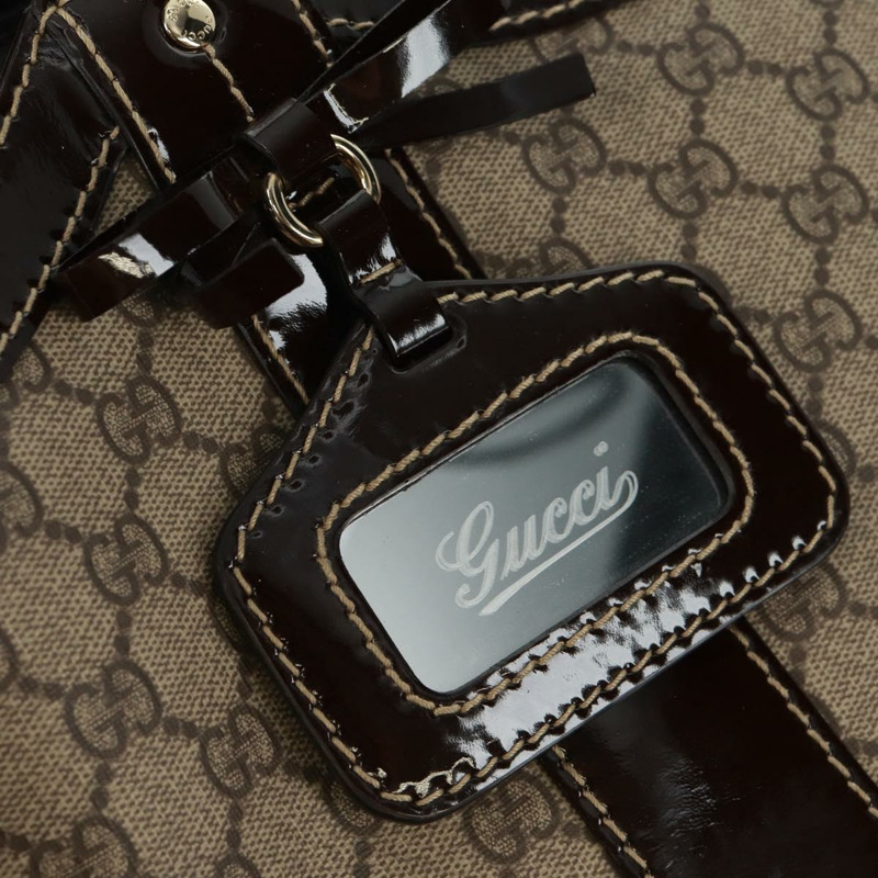 【日本直送】GUCCI GG Supreme 托特包 PVC 米色 金色 203521 正品 162307V-8