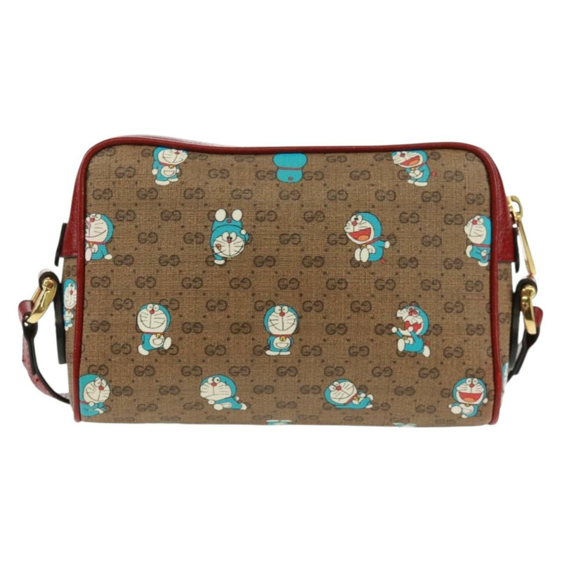 【日本直送】GUCCI Micro GG Supreme Doraemon 聯名手袋 PVC 米色 647784 正品 163341M-1