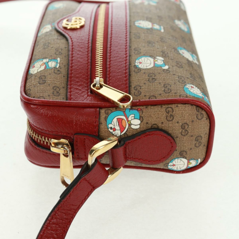 【日本直送】GUCCI Micro GG Supreme Doraemon 聯名手袋 PVC 米色 647784 正品 163341M-2