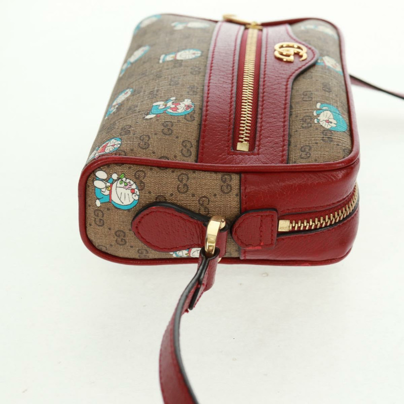 【日本直送】GUCCI Micro GG Supreme Doraemon 聯名手袋 PVC 米色 647784 正品 163341M-3