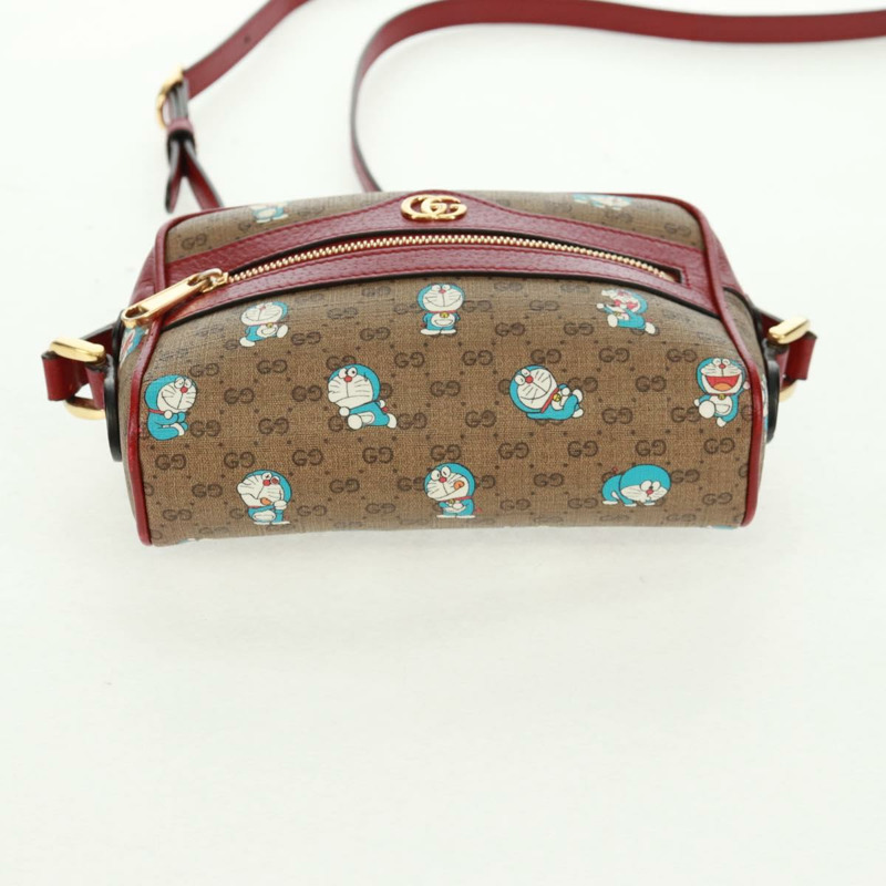 【日本直送】GUCCI Micro GG Supreme Doraemon 聯名手袋 PVC 米色 647784 正品 163341M-4