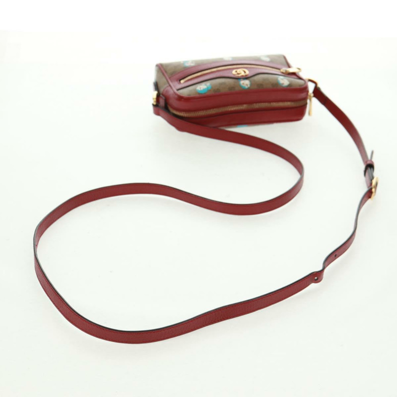 【日本直送】GUCCI Micro GG Supreme Doraemon 聯名手袋 PVC 米色 647784 正品 163341M-6