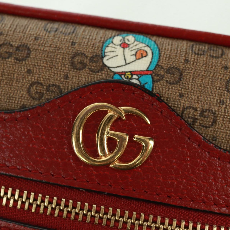 【日本直送】GUCCI Micro GG Supreme Doraemon 聯名手袋 PVC 米色 647784 正品 163341M-17