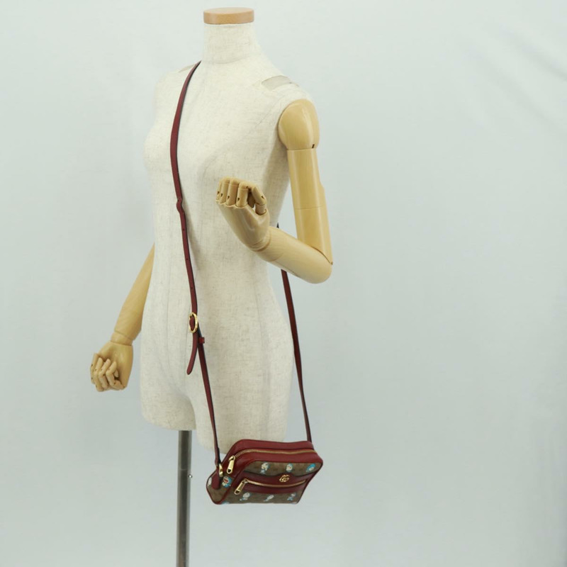 【日本直送】GUCCI Micro GG Supreme Doraemon 聯名手袋 PVC 米色 647784 正品 163341M-23