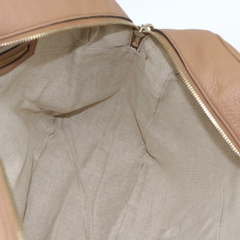 【日本直送】GUCCI 互扣鏈條肩背包 皮革 粉紅金 353126 正品 164096V-18