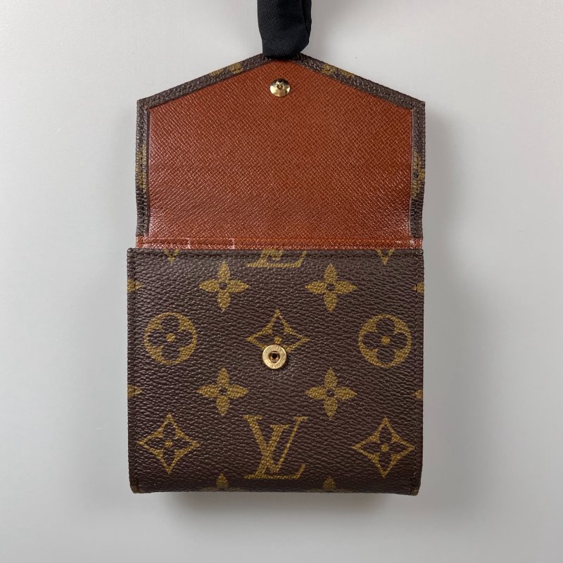 LV M61660 老花信封短夾 舊式-6