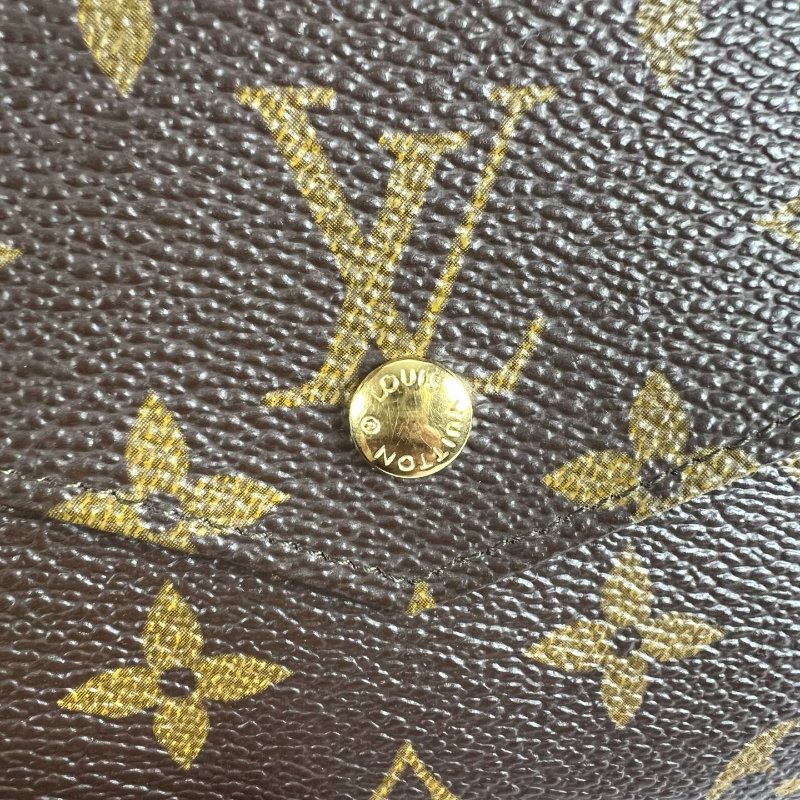 LV M61660 老花信封短夾 舊式-14