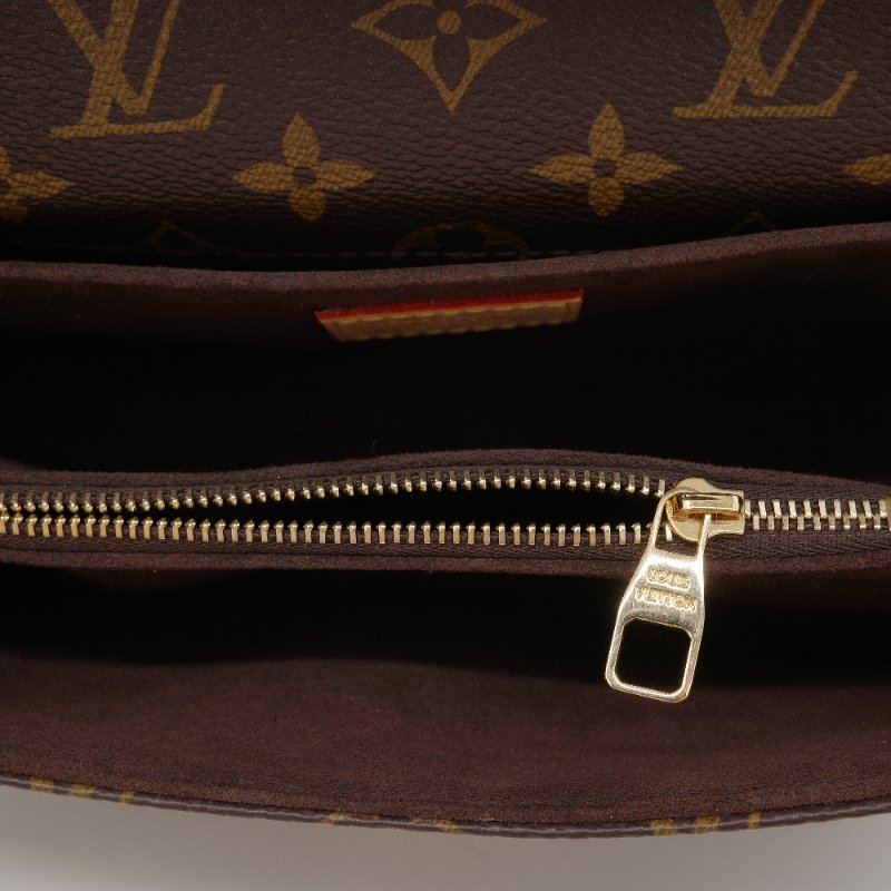 Louis Vuitton 路易威登 Pochette Métis East West 經典 老花 牛皮帆布 斜背包-13
