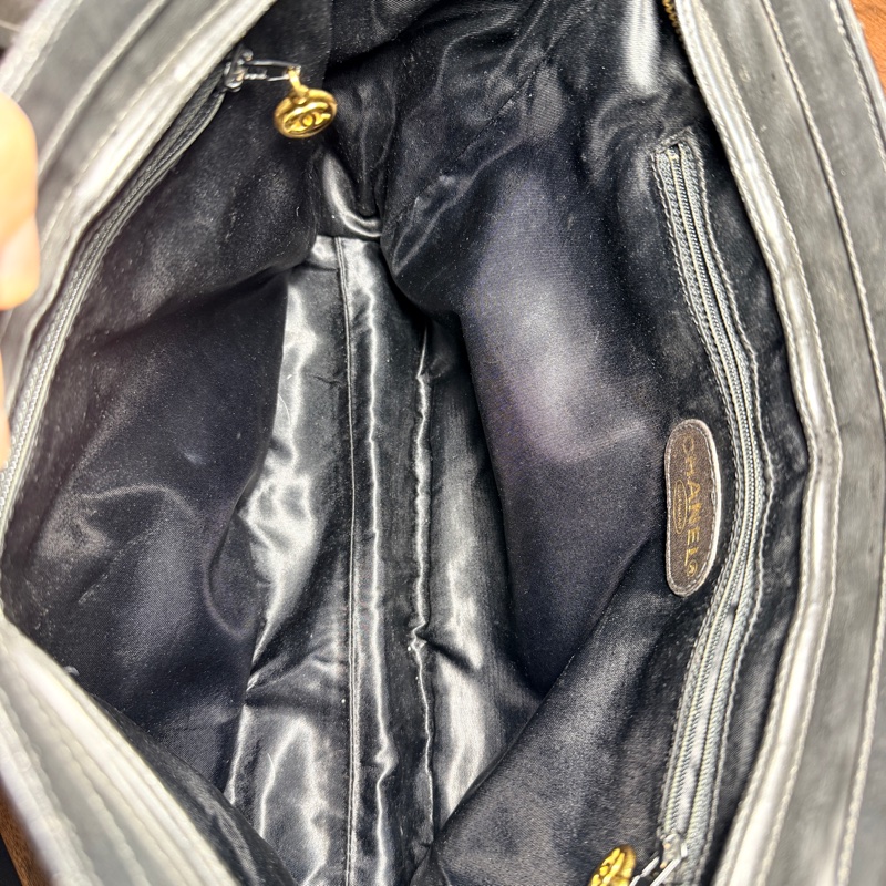 隨便甜賣chanel香奈兒24 K金 肩背托特包 很輕又好裝的實揹款-10