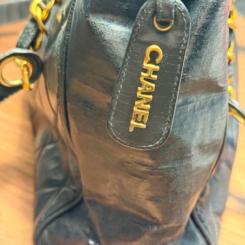 隨便甜賣chanel香奈兒24 K金 肩背托特包 很輕又好裝的實揹款-19