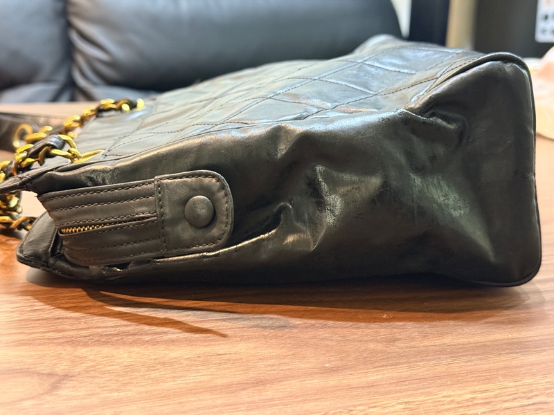 隨便甜賣chanel香奈兒24 K金 肩背托特包 很輕又好裝的實揹款-33