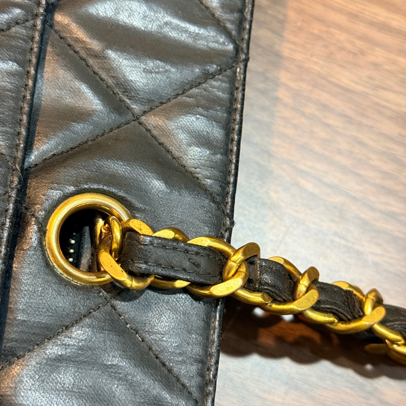 隨便甜賣chanel香奈兒24 K金 肩背托特包 很輕又好裝的實揹款-36