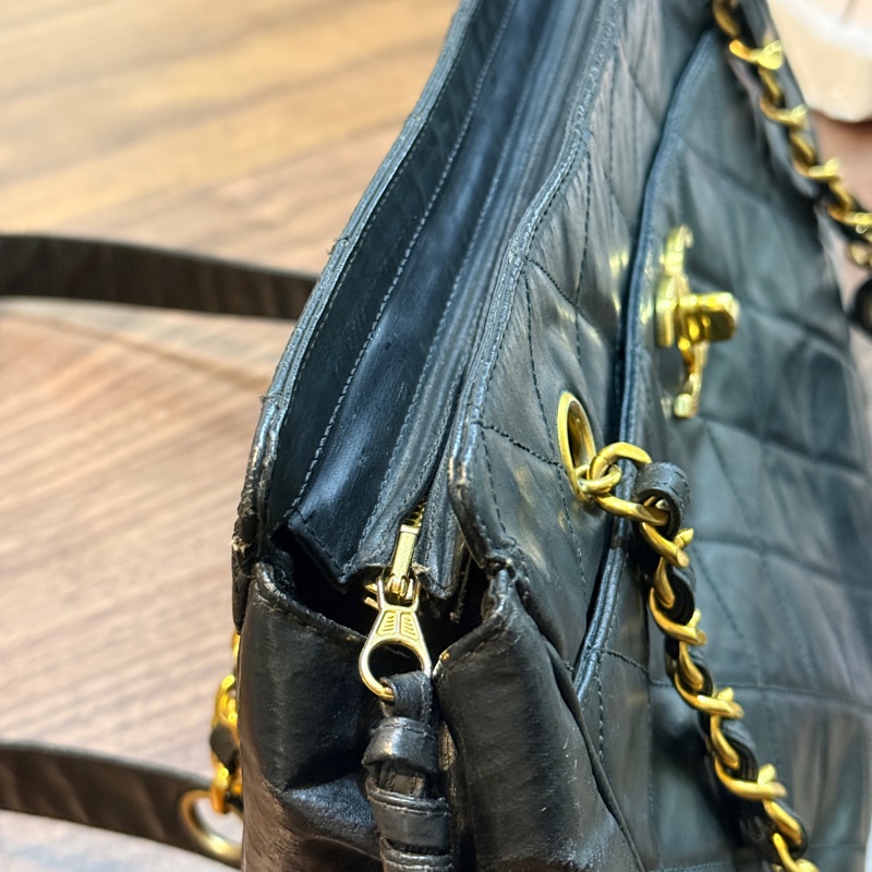 隨便甜賣chanel香奈兒24 K金 肩背托特包 很輕又好裝的實揹款-54