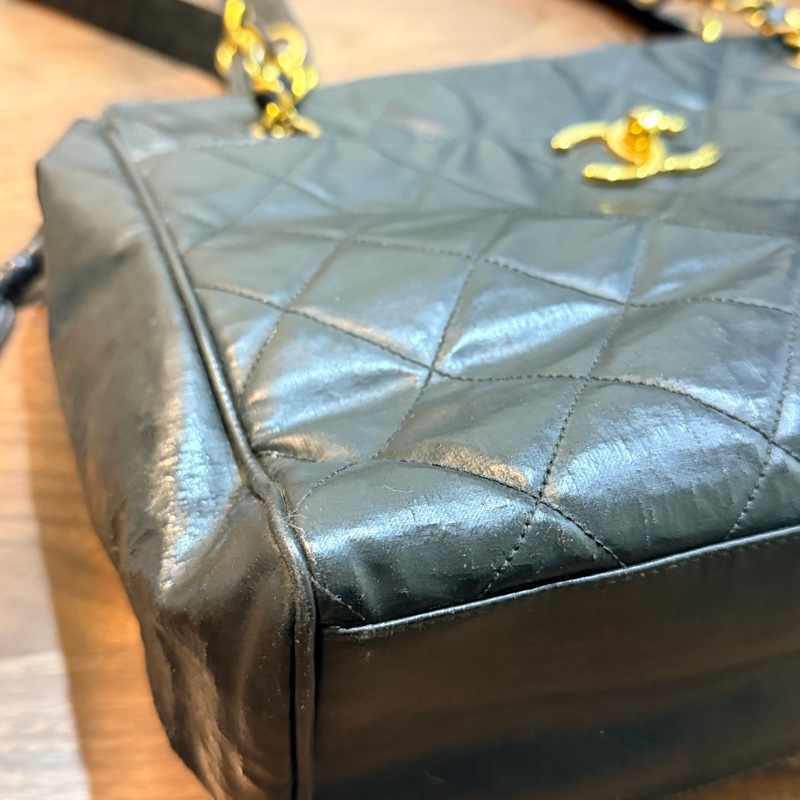 隨便甜賣chanel香奈兒24 K金 肩背托特包 很輕又好裝的實揹款-63