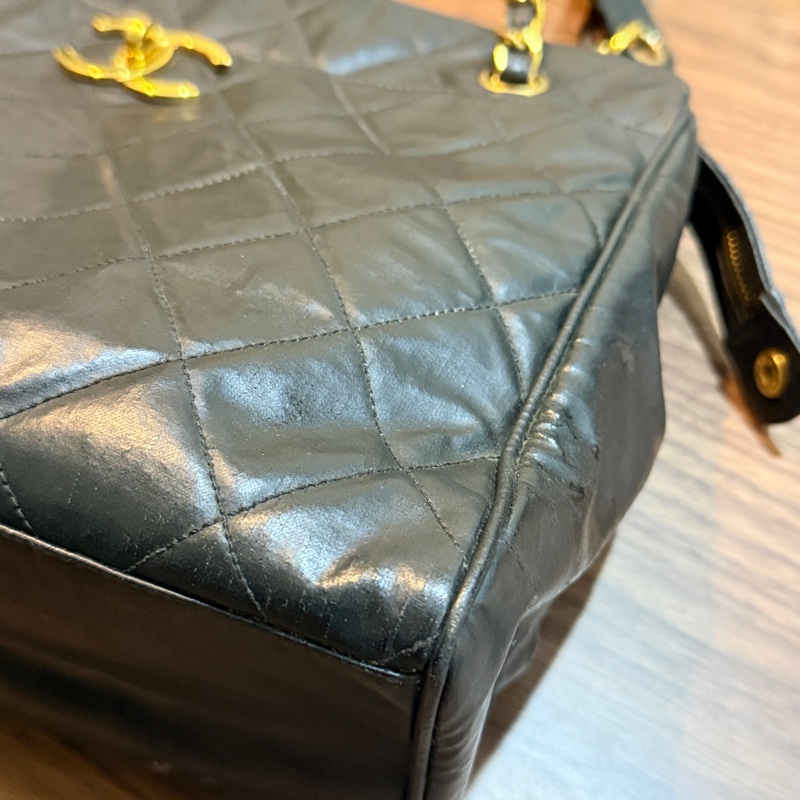 隨便甜賣chanel香奈兒24 K金 肩背托特包 很輕又好裝的實揹款-64