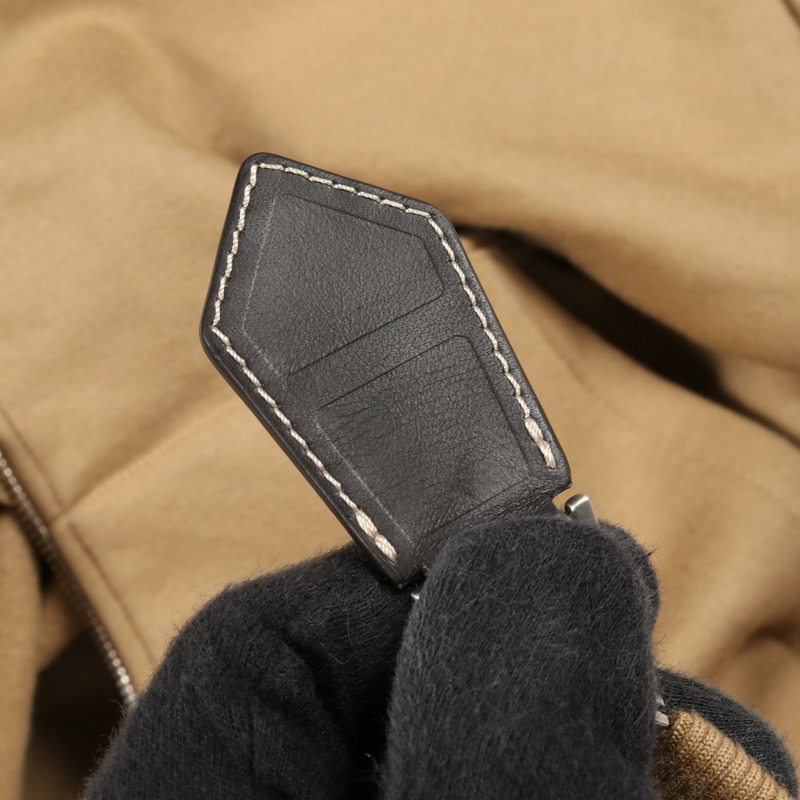 愛馬仕（HERMES）棕色棉羊絨連帽衫，二手男款L碼-8