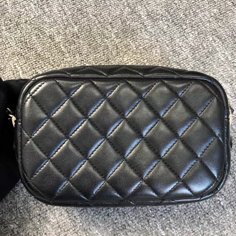 Chanel 黑銀鍊條相機包 Camera Bag-1