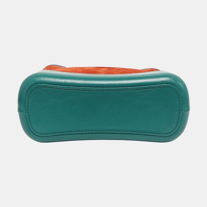 CHANEL GABRIELLE小號紅色絨面革菱格紋絎縫流浪包單肩包斜挎包金色銀色釘色五金24開可拆卸肩帶-5