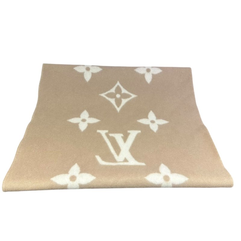 【美收精品】LV M78123茶白色流蘇圍巾 4-940-4