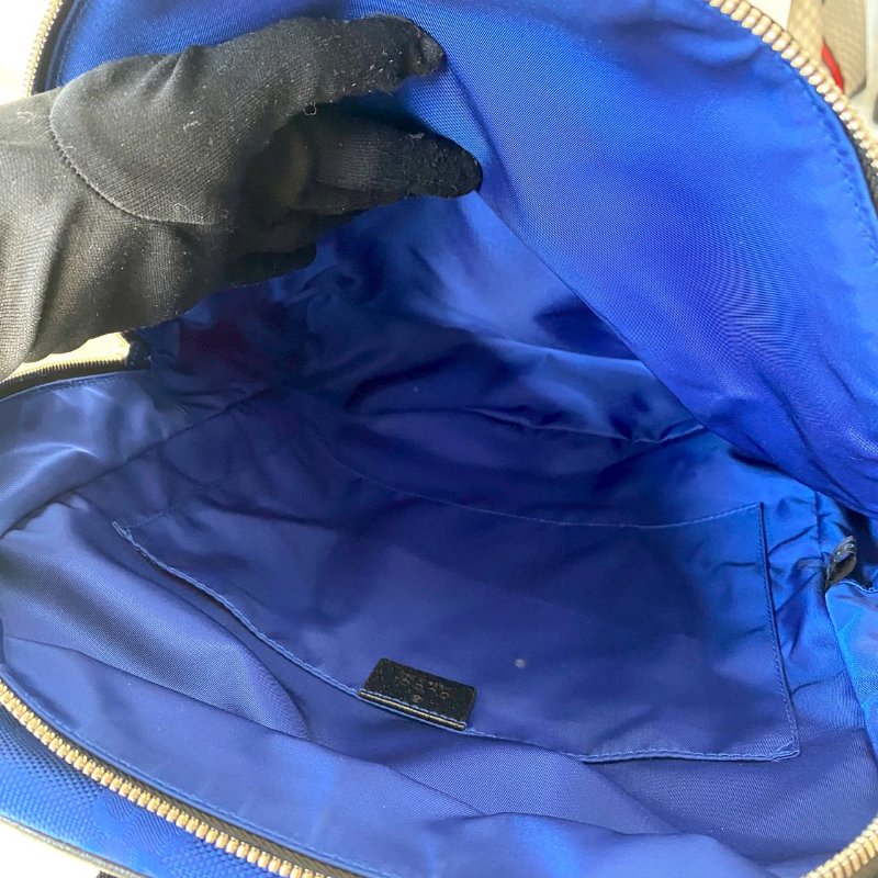 Gucci Off The Grid 寶藍色 緹花 尼龍 拉鏈 雙肩 後背包 644992-4