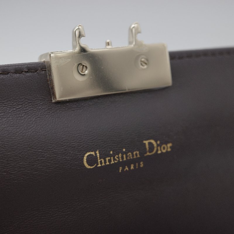 Dior迪奧Miss Dior 金色 金屬皮革 翻蓋包 單肩背 肩背包-11