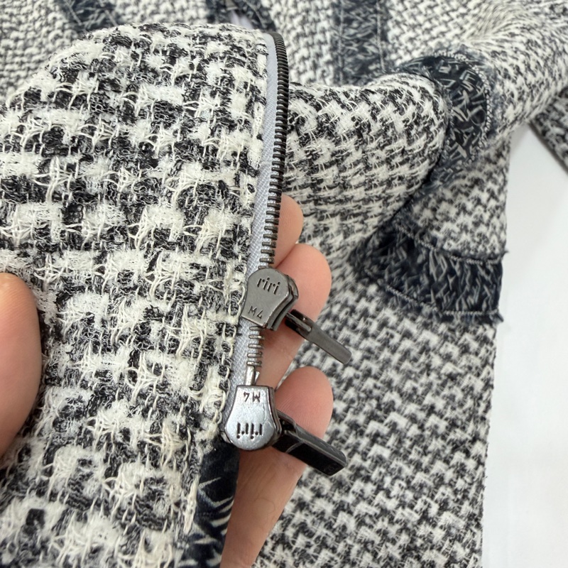 CHANEL 香奈兒 毛呢 立領 七分袖 短大衣 外套 大衣-19