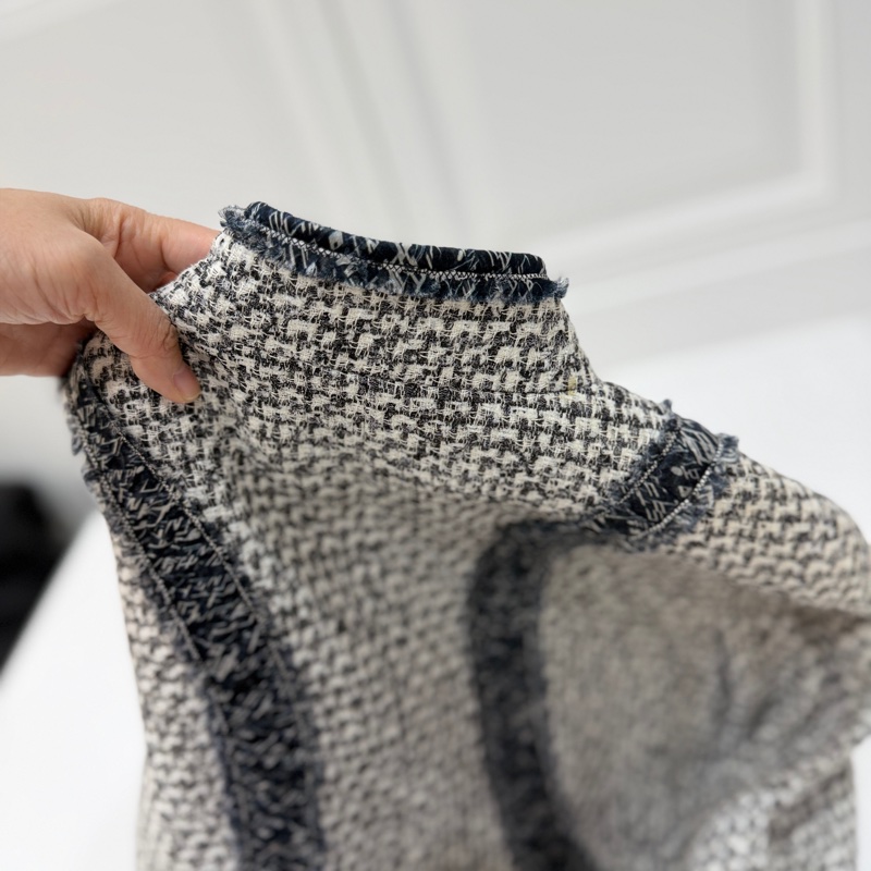 CHANEL 香奈兒 毛呢 立領 七分袖 短大衣 外套 大衣-22