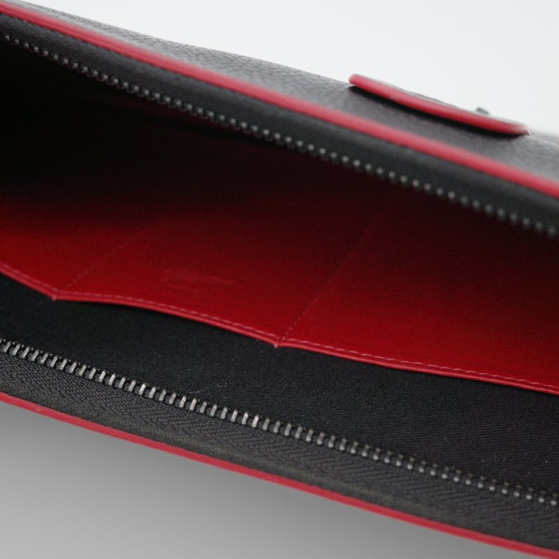 Christian Louboutin克里斯提·魯布托 Trictrac 黑色鉚釘皮革手提公事包-10