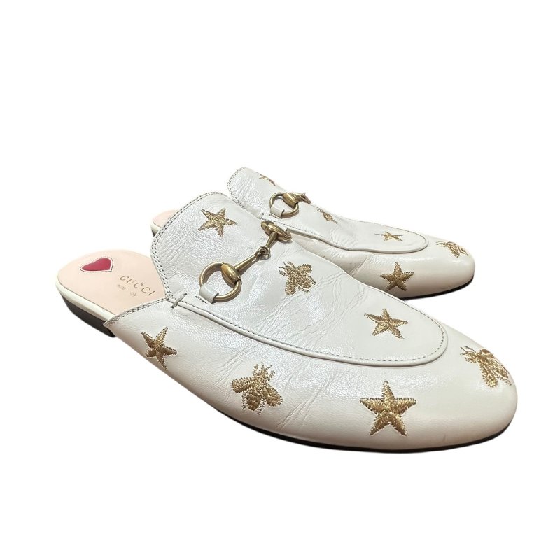 【美收精品】GUCCI星星愛心皮革拖鞋 4-723-2