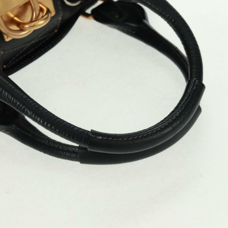 【日本直送】Chloe Paddington 手提包，黑色、金色、銀色皮革，正品，貨號 163288V-6