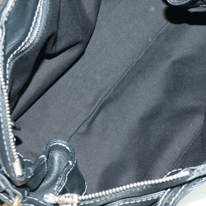 【日本直送】Chloe Paddington 手提包，黑色、金色、銀色皮革，正品，貨號 163288V-9