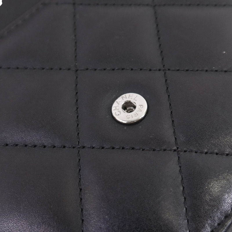 CHANEL 牛皮皮革WOC Wallet On Chain銀扣鏈帶肩背袋-16