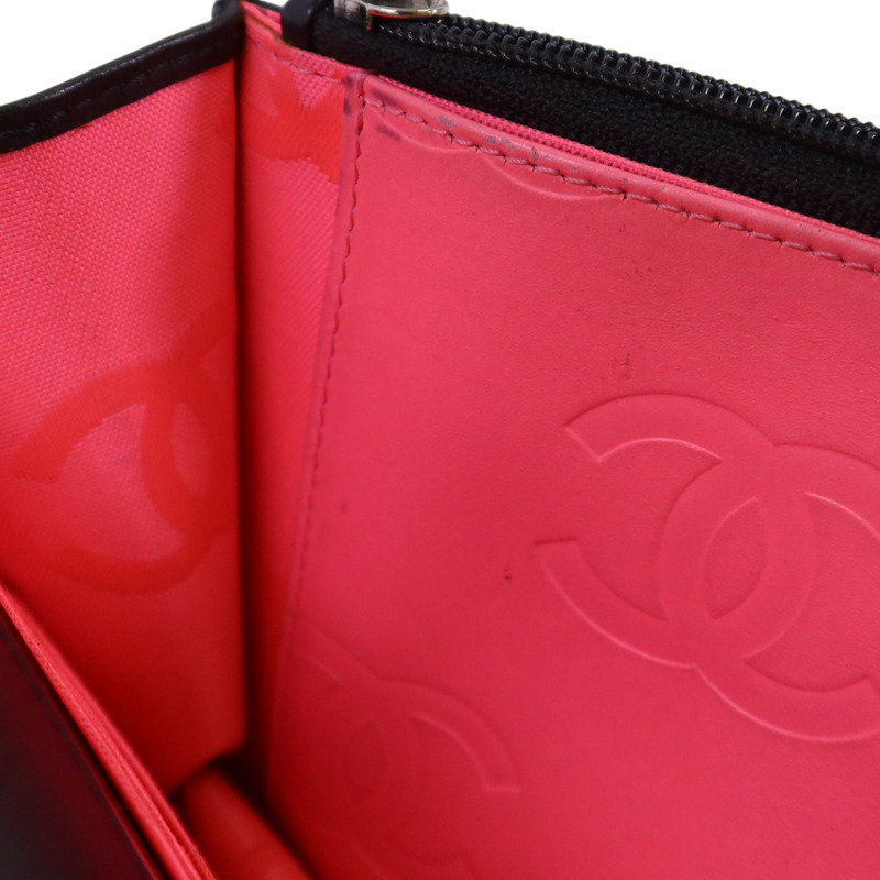 CHANEL 牛皮皮革WOC Wallet On Chain銀扣鏈帶肩背袋-20