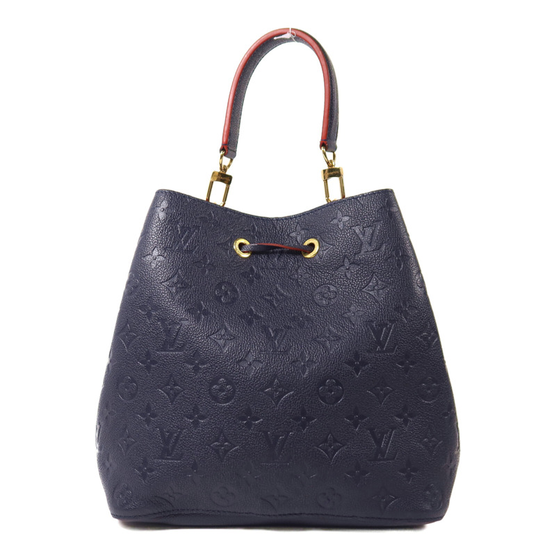 LOUIS VUITTON Monogram Empreinte Neo Noe MM金扣手挽肩背兩用袋-1