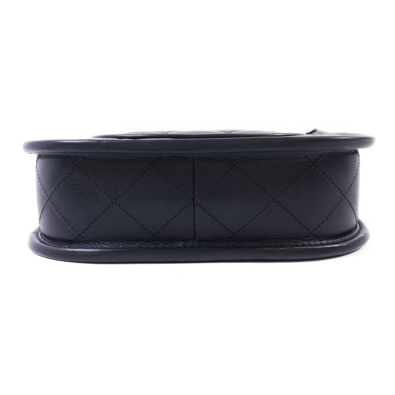 CHANEL 牛皮皮革24S Hobo金扣鏈帶手挽肩背兩用袋-3