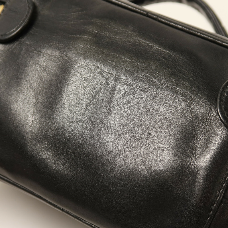 CHANEL 牛皮皮革Vintage Vanity Case金扣手挽袋-13