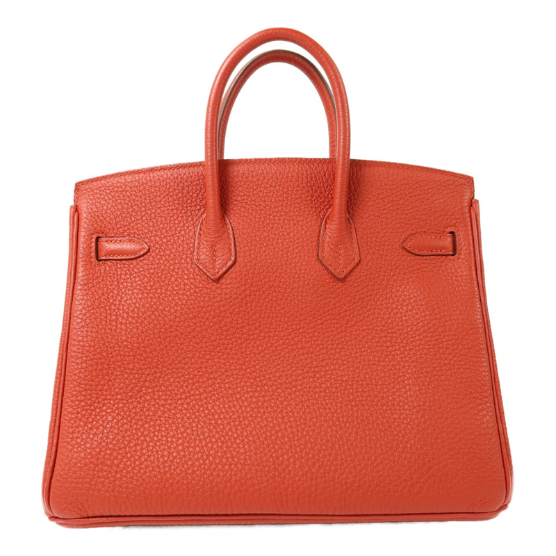 HERMES Togo皮革Birkin 25金扣手挽袋Rouge Casaque-1
