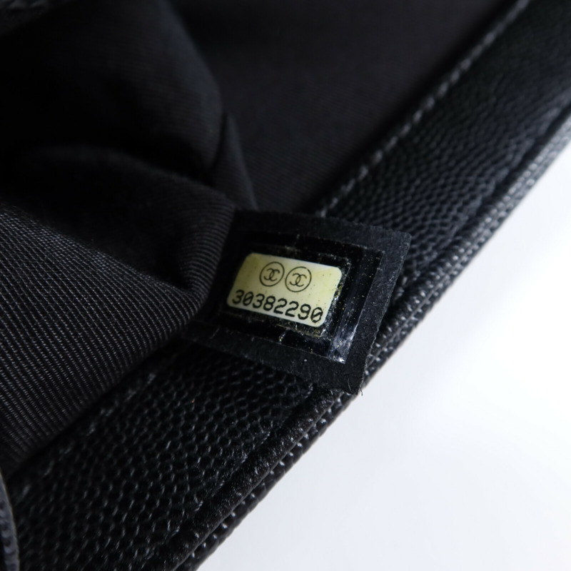 CHANEL 牛皮皮革Boy 20銀扣鏈帶肩背袋-6