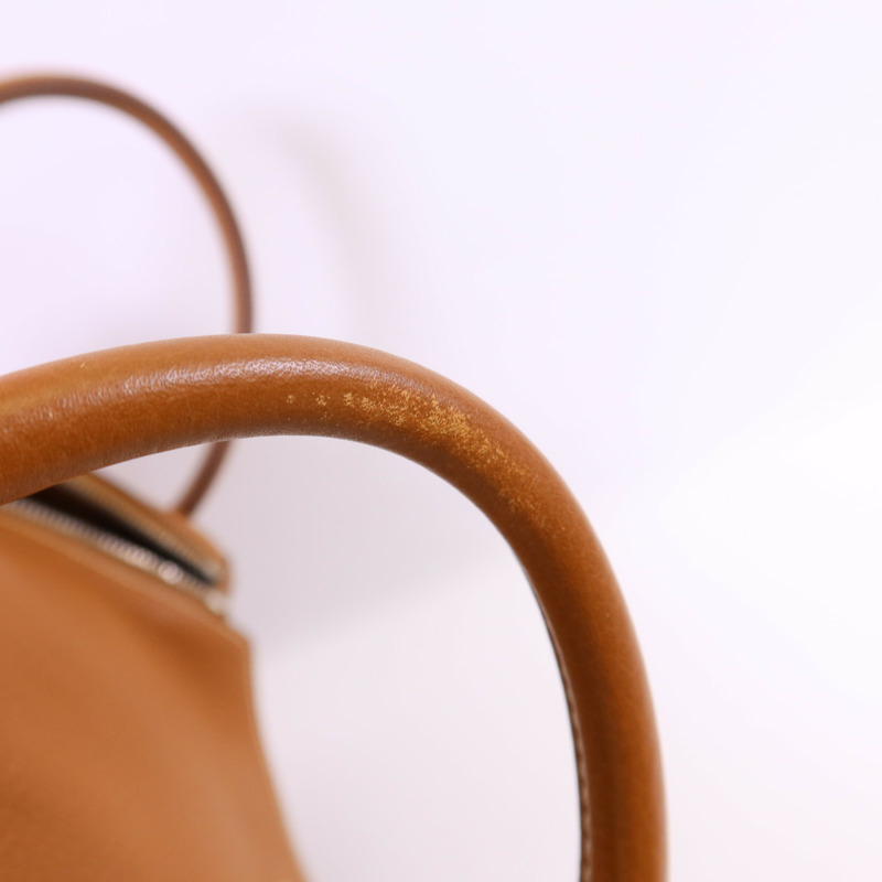 HERMES Clemence皮革Lindy 30銀扣手挽肩背兩用袋Gold-15