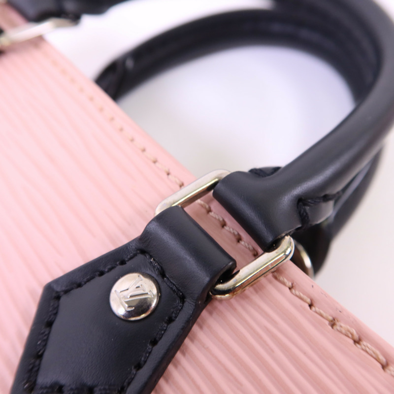 LOUIS VUITTON Epi Petit Sac Plat銀扣手挽肩背兩用袋-9