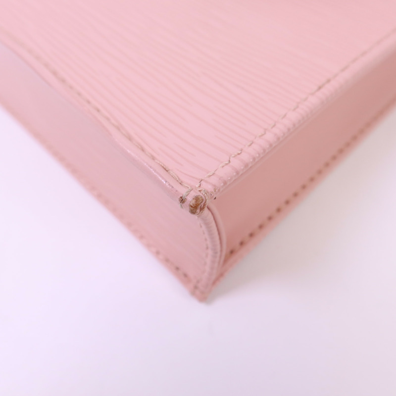 LOUIS VUITTON Epi Petit Sac Plat銀扣手挽肩背兩用袋-12