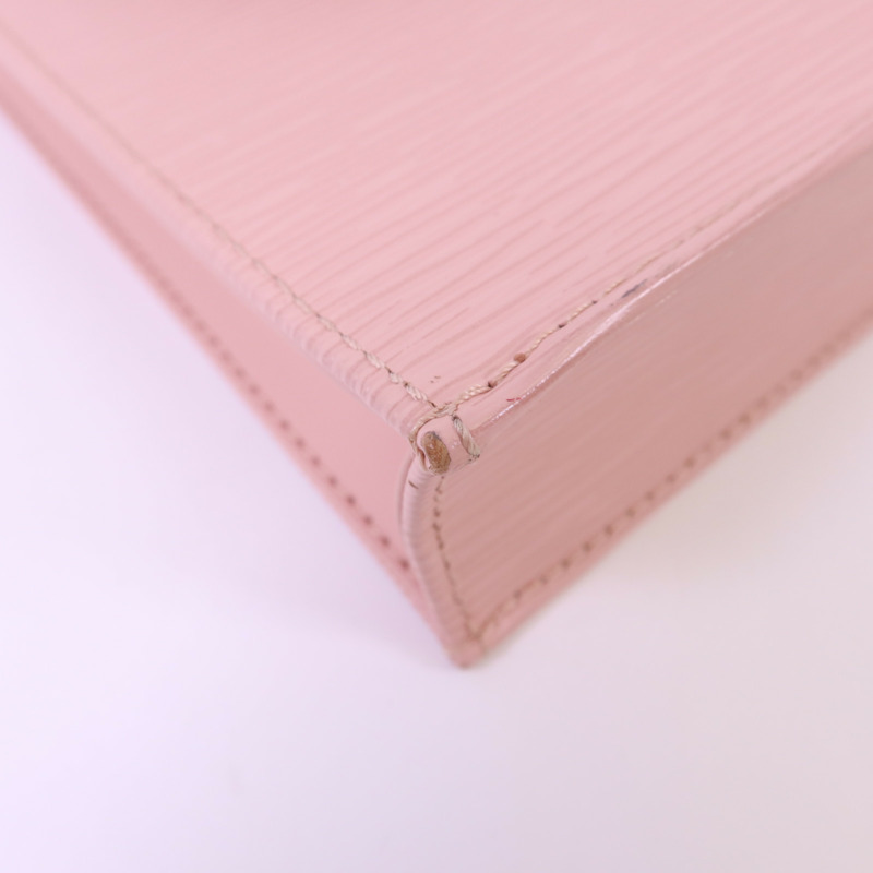 LOUIS VUITTON Epi Petit Sac Plat銀扣手挽肩背兩用袋-13