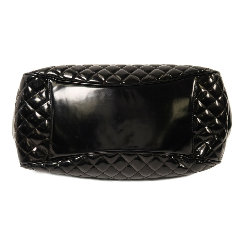 CHANEL 漆皮皮革2 way Shoulder金扣手挽肩背兩用袋  	 鏈帶-3