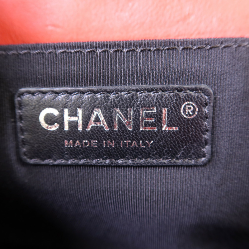 CHANEL 牛皮皮革Boy 25鏈帶肩背袋-7