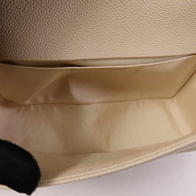 CHANEL 牛皮皮革Boy 25銀扣鏈帶肩背袋-4