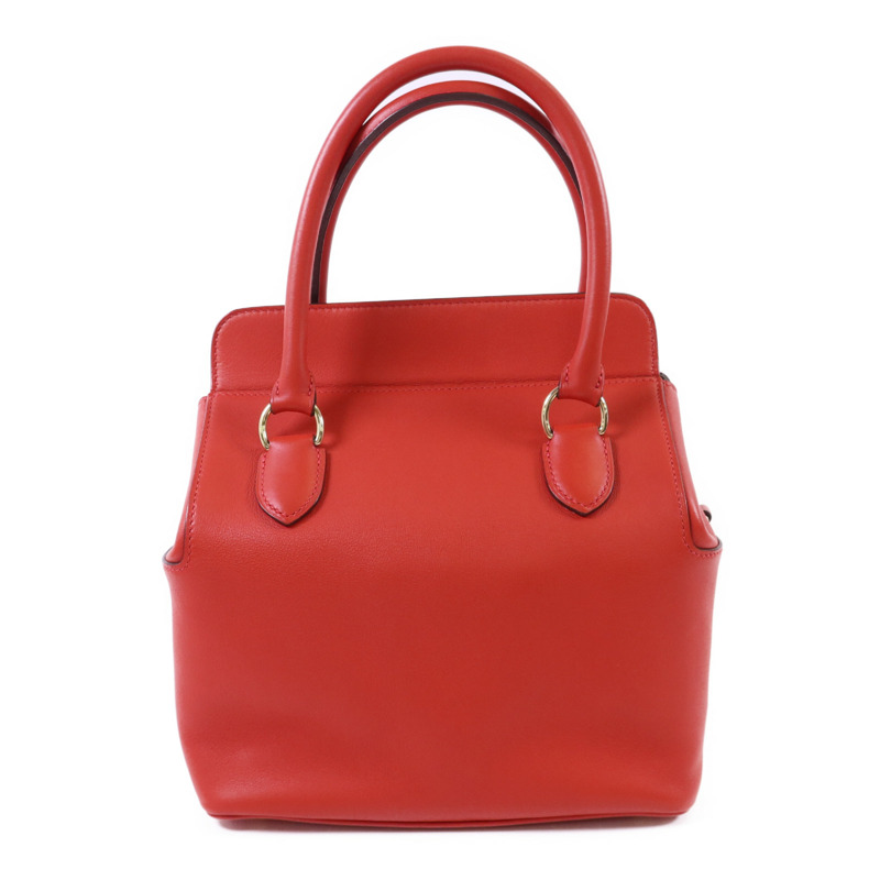 HERMES Swift皮革Tool Box 20金扣手挽肩背兩用袋Vermillon-1