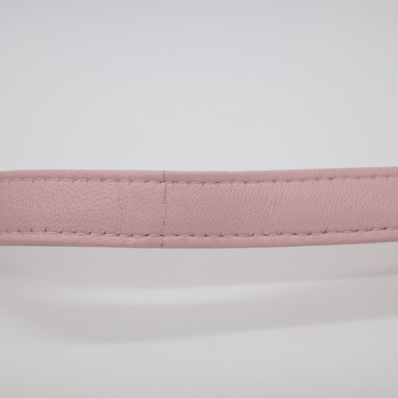 Dior迪奧Lady Dior 中號粉紅色藤格紋羊皮手提包-22