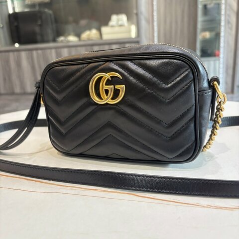 *SHIHNA名牌精品* Gucci Marmont mini 18cm 馬夢相機包